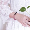 image:image8mm Lava Rock Bracelet  Essential Oil Diffuser Stone Bead Bracelets for Women Stress Relief AromatherapyRhodonite