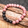 image:image8mm Lava Rock Bracelet  Essential Oil Diffuser Stone Bead Bracelets for Women Stress Relief AromatherapyRhodonite