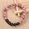 image:image8mm Lava Rock Bracelet  Essential Oil Diffuser Stone Bead Bracelets for Women Stress Relief AromatherapyRhodonite