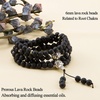 image:imageBivei 108 Mala Beads Lava Rock Stone Essential Oil Diffuser Gemstone Prayer Bead Bracelet Meditation NecklaceLava Stone