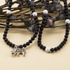 image:imageBivei 108 Mala Beads Lava Rock Stone Essential Oil Diffuser Gemstone Prayer Bead Bracelet Meditation NecklaceLava Stone Elephant Charm