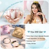 image:imageBivei 18th Birthday Gifts for Girls Natural Semi Precious Crystal Healing Stone Beads Heart Charm Stretch Beaded Birthday Bracelets for Teenage Daughter Best Friends  Blue