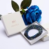 image:imageBivei 3 Layers Essential Oil Bracelets  Natural Gemstone Bead Lava Rock Stone Aromatherapy Diffuser Anxiety Relief Bracelet Azurite MalachiteAzurite Malachite