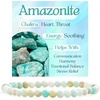 image:imageBivei 4mm Beaded Bracelets for Women Handmade Semi Precious Natural Stone Stretch Elastic Jewelry Yoga Protection GiftsAmazonite  Soothing