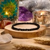 image:imageBivei 4mm Beaded Bracelets for Women Handmade Semi Precious Natural Stone Stretch Elastic Jewelry Yoga Protection GiftsBlack Tourmaline  Protective