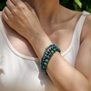 image:imageBivei 4mm Beaded Bracelets for Women Handmade Semi Precious Natural Stone Stretch Elastic Jewelry Yoga Protection GiftsChrysocollaGentle Expression