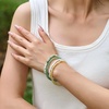 image:imageBivei 4mm Beaded Bracelets for Women Handmade Semi Precious Natural Stone Stretch Elastic Jewelry Yoga Protection GiftsCitrine  Amplifies
