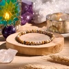 image:imageBivei 4mm Beaded Bracelets for Women Handmade Semi Precious Natural Stone Stretch Elastic Jewelry Yoga Protection GiftsCoral JadeCreativity  Calm