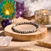 image:imageBivei 4mm Beaded Bracelets for Women Handmade Semi Precious Natural Stone Stretch Elastic Jewelry Yoga Protection GiftsDalmatian Jasper Grounding  Joy