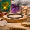 image:imageBivei 4mm Beaded Bracelets for Women Handmade Semi Precious Natural Stone Stretch Elastic Jewelry Yoga Protection GiftsHematite  Grounding