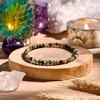 image:imageBivei 4mm Beaded Bracelets for Women Handmade Semi Precious Natural Stone Stretch Elastic Jewelry Yoga Protection GiftsIndian AgateAncient Calm