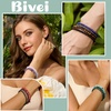 image:imageBivei 4mm Beaded Bracelets for Women Handmade Semi Precious Natural Stone Stretch Elastic Jewelry Yoga Protection GiftsLabradorite  Protective