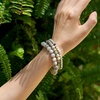 image:imageBivei 4mm Beaded Bracelets for Women Handmade Semi Precious Natural Stone Stretch Elastic Jewelry Yoga Protection GiftsPeace JadeCalm Harmony
