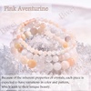 image:imageBivei 4mm Beaded Bracelets for Women Handmade Semi Precious Natural Stone Stretch Elastic Jewelry Yoga Protection GiftsPink AventurineGentle Love