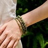 image:imageBivei 4mm Beaded Bracelets for Women Handmade Semi Precious Natural Stone Stretch Elastic Jewelry Yoga Protection GiftsTaiwan JadeResilience