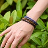 image:imageBivei 4mm Beaded Bracelets for Women Handmade Semi Precious Natural Stone Stretch Elastic Jewelry Yoga Protection GiftsTiger Eye  Empowering