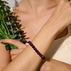 image:imageBivei 8mm Beaded Bracelets for Women Handmade Semi Precious Natural Stone Stretch Elastic Jewelry Yoga Protection GiftsAmethyst  Tranquility