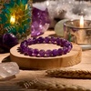 image:imageBivei 8mm Beaded Bracelets for Women Handmade Semi Precious Natural Stone Stretch Elastic Jewelry Yoga Protection GiftsAmethyst  Tranquility