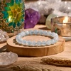 image:imageBivei 8mm Beaded Bracelets for Women Handmade Semi Precious Natural Stone Stretch Elastic Jewelry Yoga Protection GiftsAquamarine  Calmness