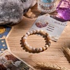image:imageBivei 8mm Beaded Bracelets for Women Handmade Semi Precious Natural Stone Stretch Elastic Jewelry Yoga Protection GiftsBamboo Leaf AgateSteady Growth