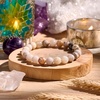 image:imageBivei 8mm Beaded Bracelets for Women Handmade Semi Precious Natural Stone Stretch Elastic Jewelry Yoga Protection GiftsBamboo Leaf AgateSteady Growth