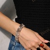 image:imageBivei 8mm Beaded Bracelets for Women Handmade Semi Precious Natural Stone Stretch Elastic Jewelry Yoga Protection GiftsBlack Rutilated Quartz  Resilience