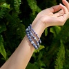 image:imageBivei 8mm Beaded Bracelets for Women Handmade Semi Precious Natural Stone Stretch Elastic Jewelry Yoga Protection GiftsBlue Spotted JasperCalm Flow
