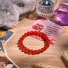 image:imageBivei 8mm Beaded Bracelets for Women Handmade Semi Precious Natural Stone Stretch Elastic Jewelry Yoga Protection GiftsCarnelian  Passion