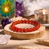 image:imageBivei 8mm Beaded Bracelets for Women Handmade Semi Precious Natural Stone Stretch Elastic Jewelry Yoga Protection GiftsCarnelian  Passion