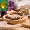 image:imageBivei 8mm Beaded Bracelets for Women Handmade Semi Precious Natural Stone Stretch Elastic Jewelry Yoga Protection GiftsCoral JadeCreativity  Calm