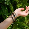 image:imageBivei 8mm Beaded Bracelets for Women Handmade Semi Precious Natural Stone Stretch Elastic Jewelry Yoga Protection GiftsIndian AgateAncient Calm
