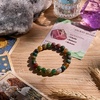 image:imageBivei 8mm Beaded Bracelets for Women Handmade Semi Precious Natural Stone Stretch Elastic Jewelry Yoga Protection GiftsIndian AgateAncient Calm