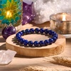 image:imageBivei 8mm Beaded Bracelets for Women Handmade Semi Precious Natural Stone Stretch Elastic Jewelry Yoga Protection GiftsLapis Lazuli  Inspiration