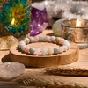 image:imageBivei 8mm Beaded Bracelets for Women Handmade Semi Precious Natural Stone Stretch Elastic Jewelry Yoga Protection GiftsMorganite  Compassion
