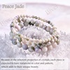 image:imageBivei 8mm Beaded Bracelets for Women Handmade Semi Precious Natural Stone Stretch Elastic Jewelry Yoga Protection GiftsPeace JadeCalm Harmony