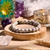 image:imageBivei 8mm Beaded Bracelets for Women Handmade Semi Precious Natural Stone Stretch Elastic Jewelry Yoga Protection GiftsPeace JadeCalm Harmony