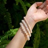 image:imageBivei 8mm Beaded Bracelets for Women Handmade Semi Precious Natural Stone Stretch Elastic Jewelry Yoga Protection GiftsPink AventurineGentle Love