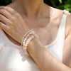 image:imageBivei 8mm Beaded Bracelets for Women Handmade Semi Precious Natural Stone Stretch Elastic Jewelry Yoga Protection GiftsPink AventurineGentle Love