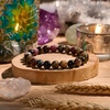 image:imageBivei 8mm Beaded Bracelets for Women Handmade Semi Precious Natural Stone Stretch Elastic Jewelry Yoga Protection GiftsRainbow Tournaline  Balance