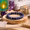 image:imageBivei 8mm Beaded Bracelets for Women Handmade Semi Precious Natural Stone Stretch Elastic Jewelry Yoga Protection GiftsSodaliteClear Insight  Authenticity