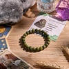 image:imageBivei 8mm Beaded Bracelets for Women Handmade Semi Precious Natural Stone Stretch Elastic Jewelry Yoga Protection GiftsTaiwan JadeResilience