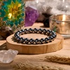 image:imageBivei 8mm Beaded Bracelets for Women Handmade Semi Precious Natural Stone Stretch Elastic Jewelry Yoga Protection GiftsTerahertz  Energy Boost