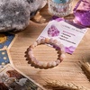 image:imageBivei 8mm Beaded Bracelets for Women Handmade Semi Precious Natural Stone Stretch Elastic Jewelry Yoga Protection GiftsViolet StoneDeep Peace