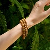image:imageBivei 8mm Beaded Bracelets for Women Handmade Semi Precious Natural Stone Stretch Elastic Jewelry Yoga Protection GiftsWood Grain JasperSteady Growth