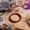 image:imageBivei 8mm Beaded Bracelets for Women Handmade Semi Precious Natural Stone Stretch Elastic Jewelry Yoga Protection GiftsWood Grain JasperSteady Growth