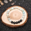 image:imageBivei 8mm Lava Rock Bracelet  Essential Oil Diffuser Stone Bead Bracelets for Women AromatherapyAmazonite