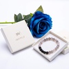image:imageBivei 8mm Lava Rock Bracelet  Essential Oil Diffuser Stone Bead Bracelets for Women Stress Relief AromatherapyBlack Tourmalated Quartz