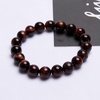 image:imageBivei AA Quality Mens Womens 10MM Natural Tiger Eye Stone Gemstone Bead Mala Meditation Helaing Power Elastic Stretch BraceletRed Tiger Eye
