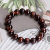 image:imageBivei AA Quality Mens Womens 10MM Natural Tiger Eye Stone Gemstone Bead Mala Meditation Helaing Power Elastic Stretch BraceletRed Tiger Eye