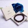 image:imageBivei AA Quality Mens Womens 10MM Natural Tiger Eye Stone Gemstone Bead Mala Meditation Helaing Power Elastic Stretch BraceletRed Tiger Eye